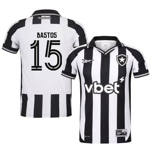 Bastos #15 Botafogo 2025-26 Home Jersey – Black White