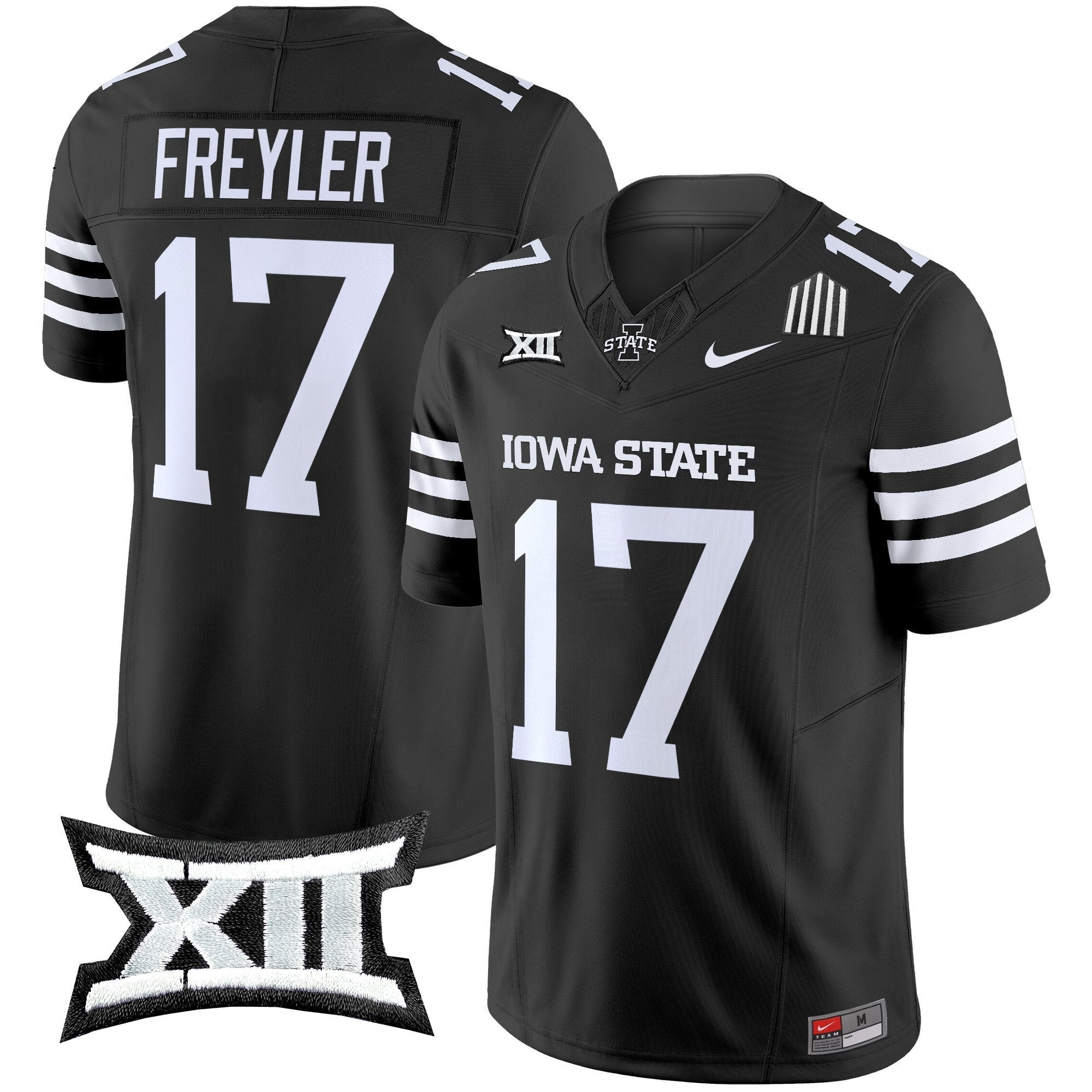 Beau Freyler Jersey #17 Iowa State Cyclones 2025 Stitched Black