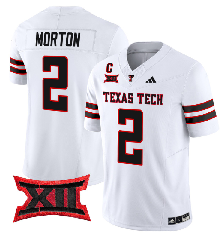 Behren Morton Jersey #2 Texas Tech Red Raiders Vapor Limited Football White
