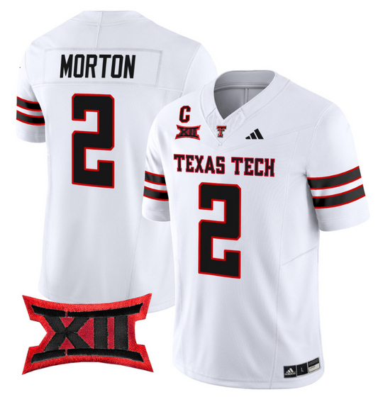 Behren Morton Jersey #2 Texas Tech Red Raiders Vapor Limited Football White