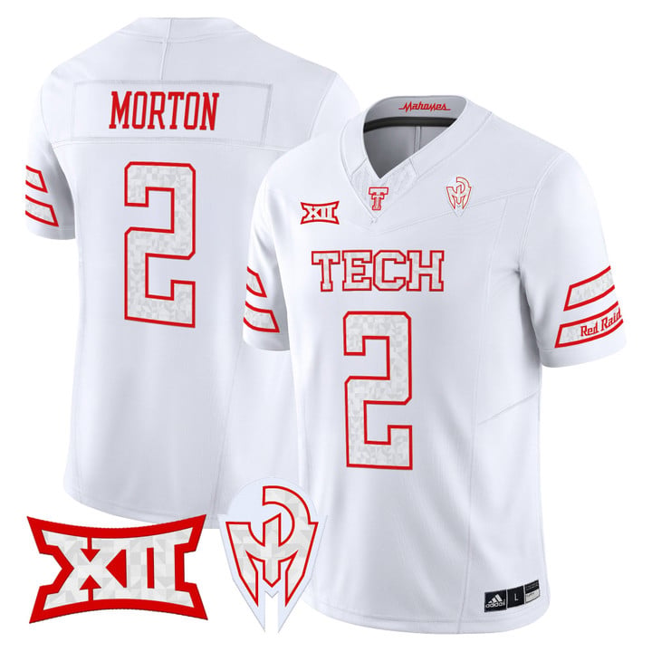 Behren Morton Jersey #2 Texas Tech Red Raiders Too Cold Vapor Stitched