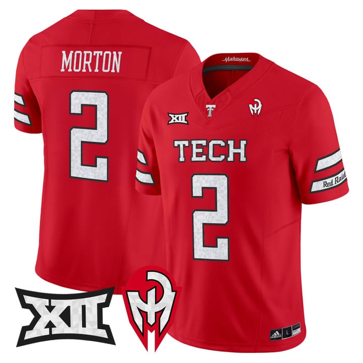 Behren Morton Jersey #2 Texas Tech Red Raiders Too Cold Vapor Stitched