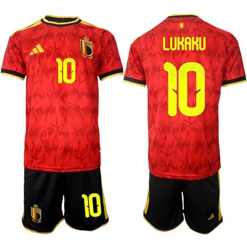 Belgium #10 LUKAKU Jersey National Team x World Cup 2026 Home Red On Field Soccer