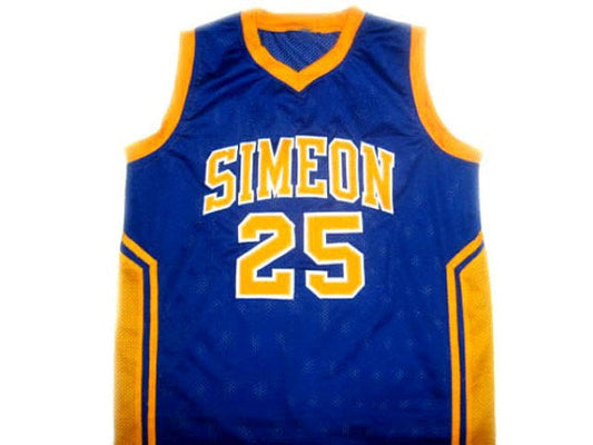 Ben Wilson Jersey #25 Simeon High School Basketball New Blue Stitched