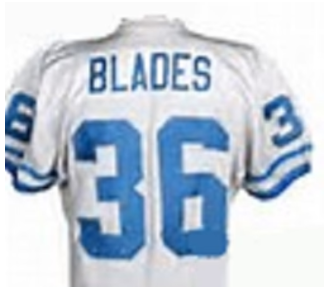 Benny Blades Jersey Detroit Lions Custom Throwback Football White