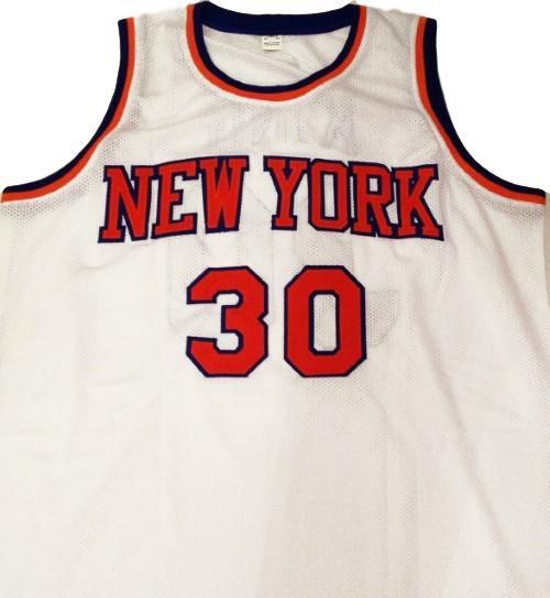 Bernard King Jersey #30 New York Basketball Sewn White Stitched