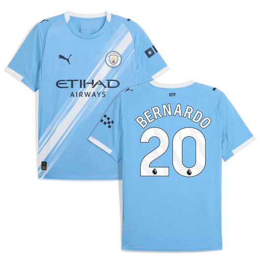 Bernardo Silva 20 Manchester City 2025-26 Home Men Jersey – Sky Blue