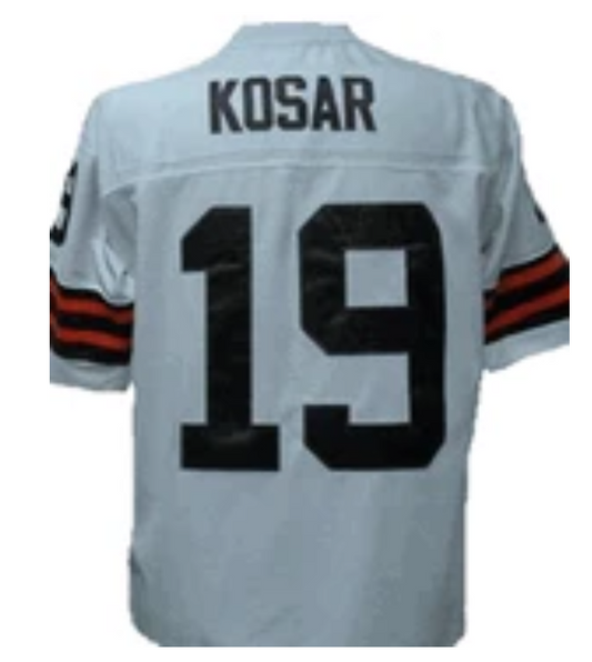 Bernie Kosar Jersey Cleveland Browns Custom Throwback Football White
