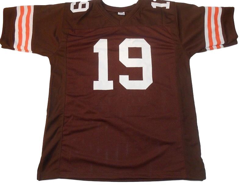 Bernie Kosar Jersey #19 Custom Unsigned Football Jerseys Stitched Brown