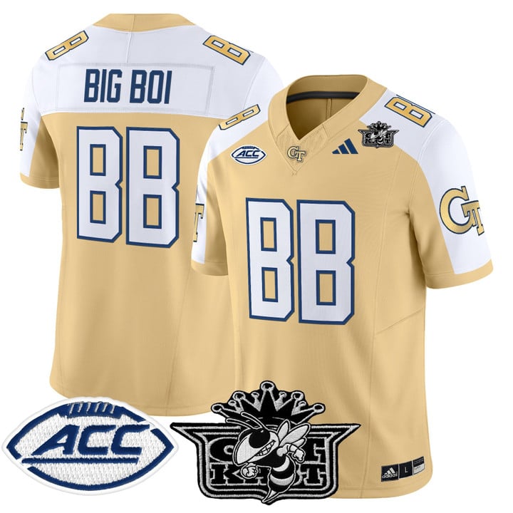 Big Boi Jersey #BB Outkast Georgia Tech Yellow Jackets 2025 Stitched
