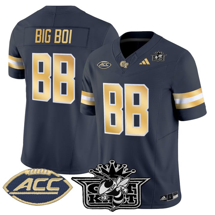Big Boi Jersey #BB Outkast Georgia Tech Yellow Jackets 2025 Stitched