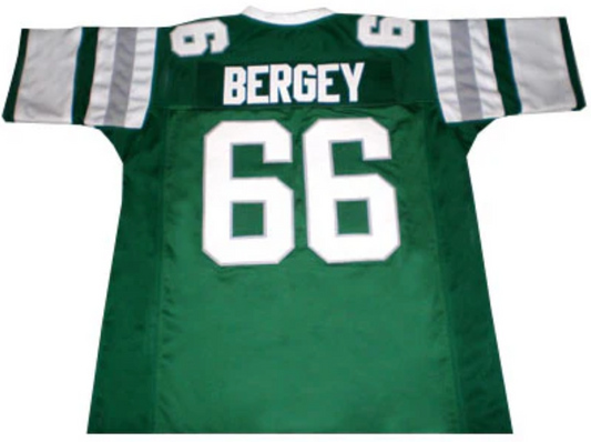 Bill Bergey Jersey Philadelphia Eagles Custom Throwback Football Green