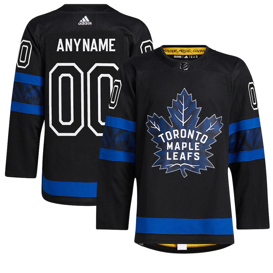 Black Toronto Maple Leafs x drew house Alternate Custom NHL Jerseys