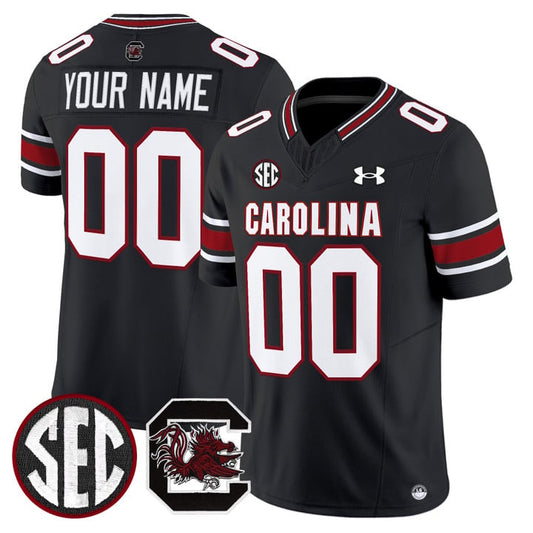 Custom South Carolina Gamecocks Jersey 2025 Limited Stitched Black