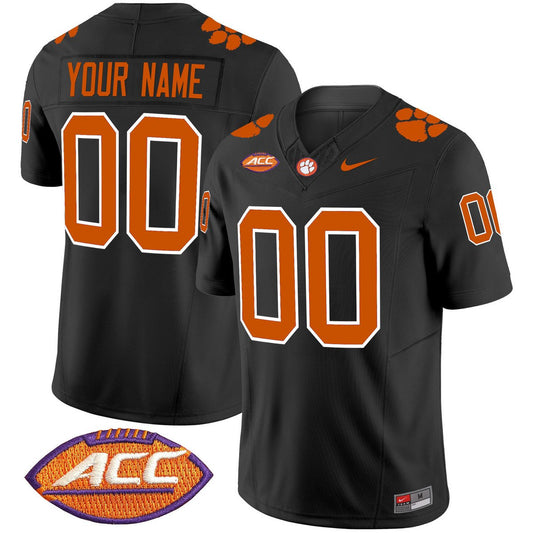 Custom Clemson Tigers Jersey Name, Number 2025 Vapor Limited Stitched Black