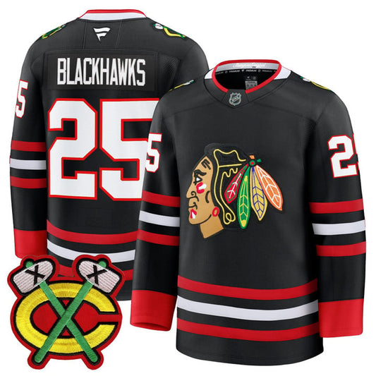 Blackhawks Jersey #25 Chicago Blackhawks 2025-26 Premium Stitched