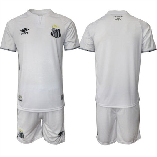 Blank Jersey Santos F.C. White Home 2025 - 26 Soccer Suit