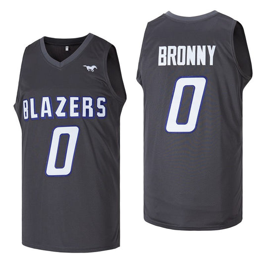 Blazers #0 Bronny Basketball Jersey Black