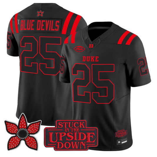 Blue Devils Jersey #25 Duke Blue Devils Stranger Things Edition Stitched