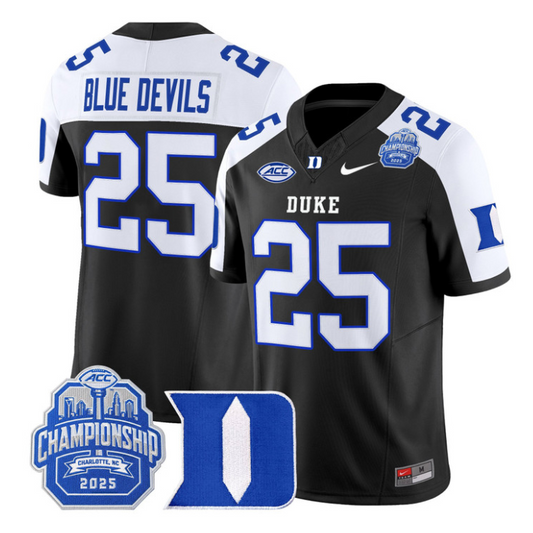 Blue Devils Jersey #25 Duke Blue Devils 2025 ACC Championship Stitched