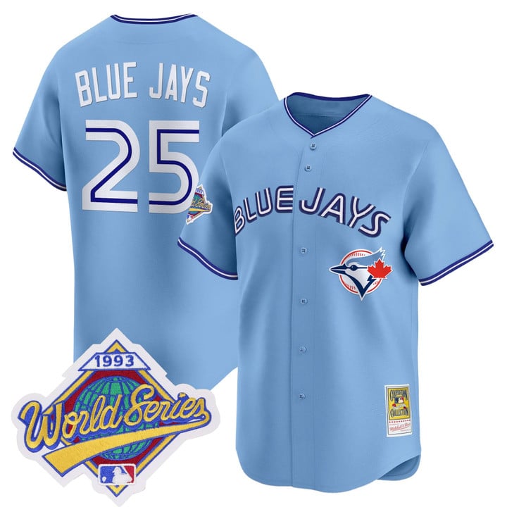 Blue Jays Jersey #25 Toronto Blue Jays 1993 World Series Throwback