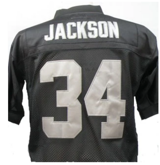 Bo Jackson Jersey Oakland Raiders Custom Throwback Football Black