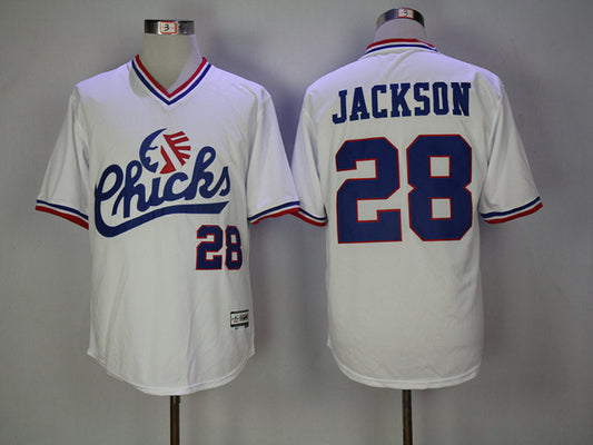 Bo Jackson #28 Chicks Movie Baseball Jersey White