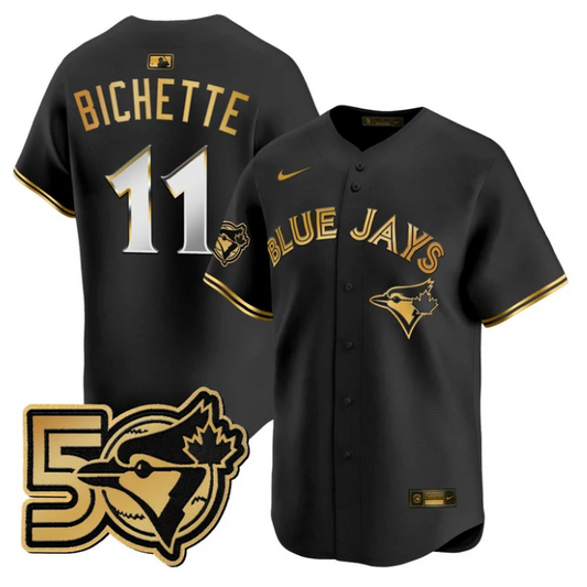 Bo Bichette Jersey #11 Toronto Blue Jays 50 Seasons Patch Stitched
