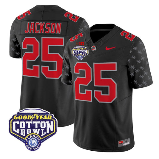 Bo Jackson Jersey #25 Ohio State 2025 Cotton Bowl Patch Stitched