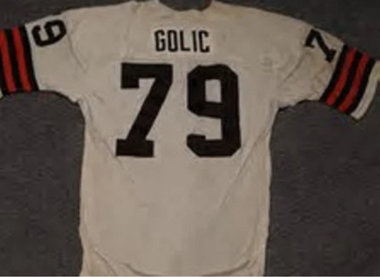 Bob Golic Jersey Cleveland Browns Custom Throwback Football White