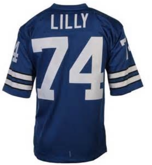 Bob Lilly Jersey Dallas Cowboys Custom Throwback Football Blue