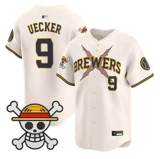 Bob Uecker Jersey #9 Milwaukee Brewers One Piece Premier Stitched