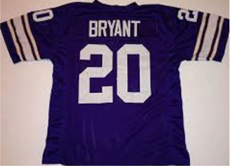 Bobby Bryant Jersey Minnesota Vikings Custom Throwback Football