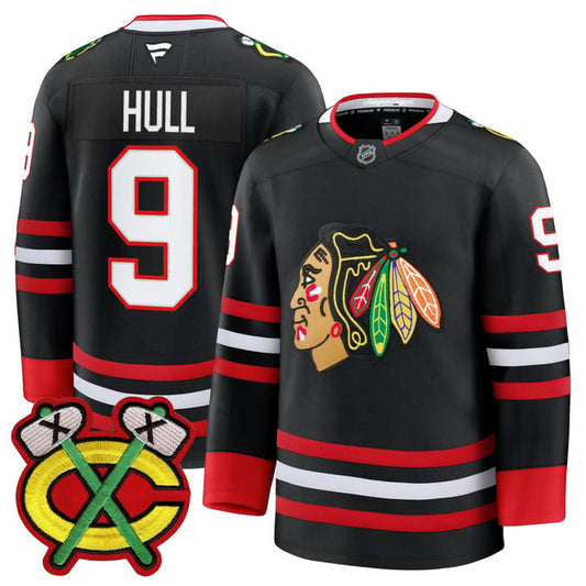 Bobby Hull Jersey #9 Chicago Blackhawks 2025-26 Premium Stitched