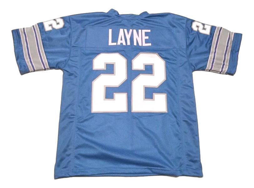 Bobby Layne Jersey #22 Custom Unsigned Football Jerseys Stitched Blue