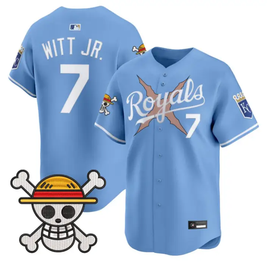 Bobby Witt Jr Jersey #7 Kansas City Royals One Piece Premier Stitched