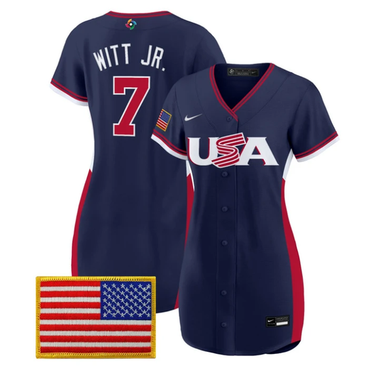 Bobby Witt Jr Jersey #7 Team USA 2026 World Baseball Dress Stitched