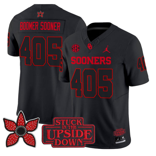 Boomer Sooner Jersey #405  Oklahoma Sooners Stranger Things Edition Stitched