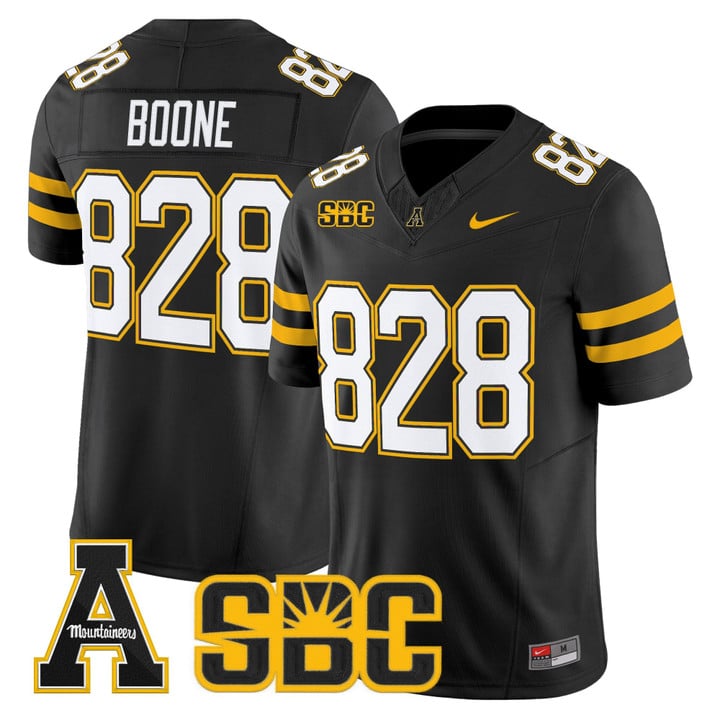 Boone Jersey #828 App State Mountaineers 2025 Vapor Limited Stitched