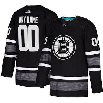Boston Bruins Black 2019 NHL All-Star Game Parley Custom Jersey