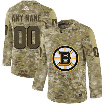 Boston Bruins Camo  Customized Jersey