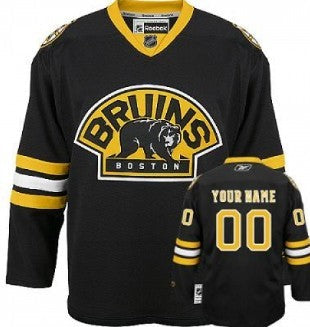 Custom Boston Bruins 1959-60 Yellow CCM Vintage Throwback Jersey