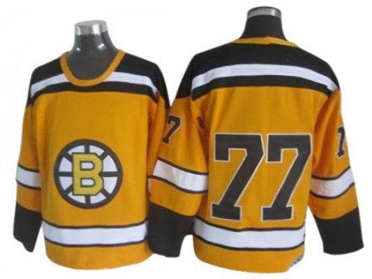 Boston Bruins #77 Ray Bourque Yellow 2010 Winter Classic CCM Jersey
