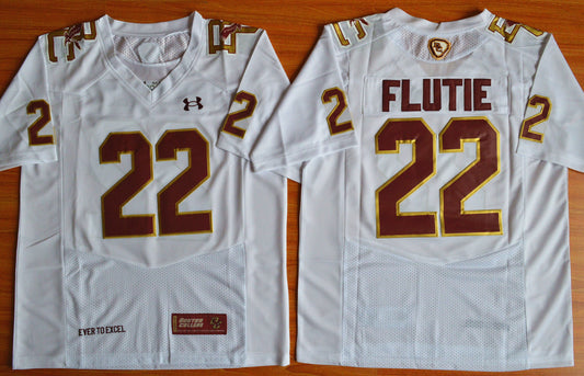 Boston College Eagles #22 Doug Flutie College Football Jersey White