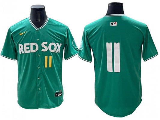 Boston Red Sox #11 Rafael Devers Green 2025 City Connect Limited Jersey