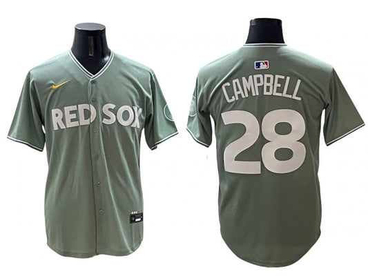 Boston Red Sox #28 Kristian Campbell Green 2025 City Connect Limited Jersey