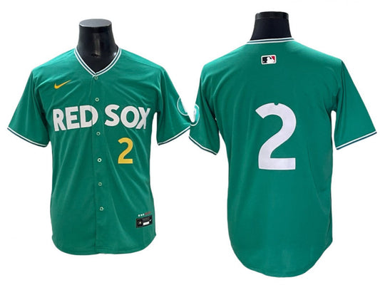 Boston Red Sox #2 Alex Bregman Green 2025 City Connect Limited Jersey