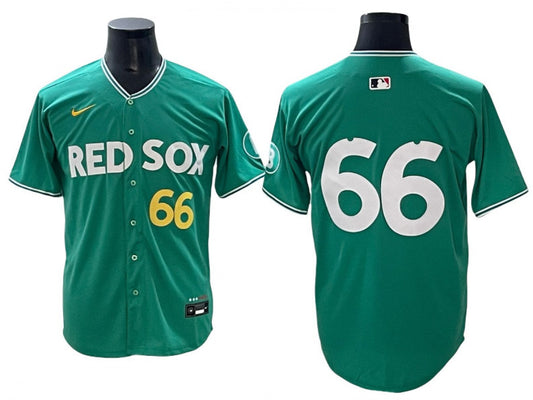 Boston Red Sox #66 Brayan Bello Green 2025 City Connect Limited Jersey