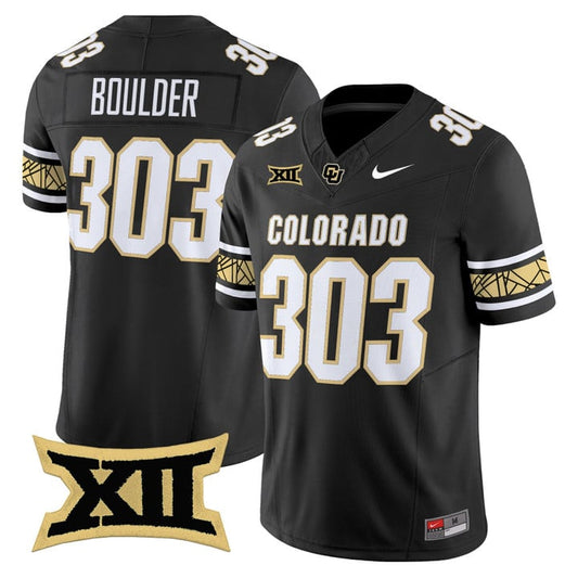 Boulder Jersey #303 Colorado Buffaloes 2025 Vapor Limited V2 Stitched