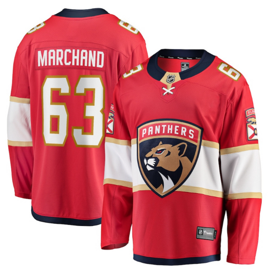 Brad Marchand 63 Florida Panthers 2025 Breakaway Player Men Jersey Red